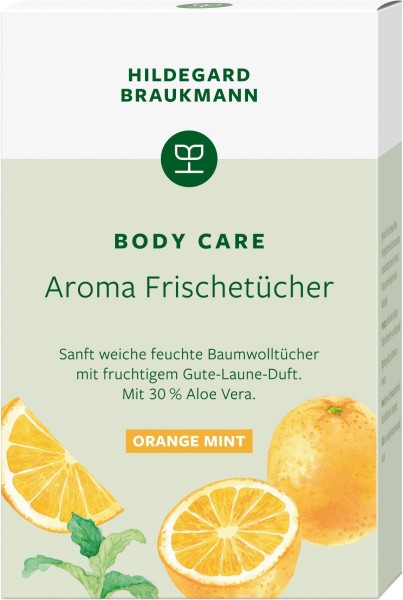 Hildegard Braukmann BODY CARE Aroma Frischetücher Orange Mint 10 Stück
