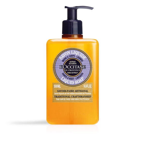 L'Occitane Karité Lavendel Flüssigseife Pumpspender Hand & Körper