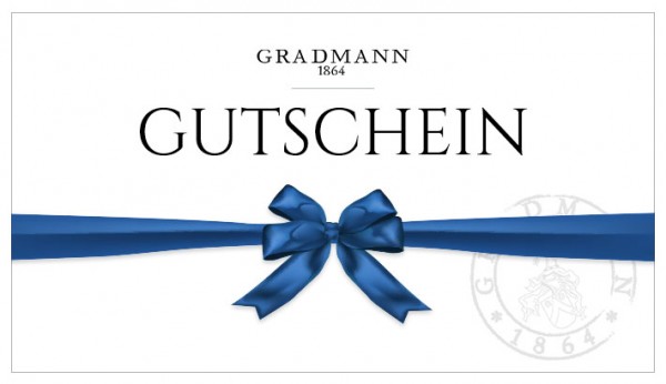 Gradmann 1864 Gutscheine Onlineshop Gutschein <font color=#ff0000>(ausschließlich online einlösbar)</font>