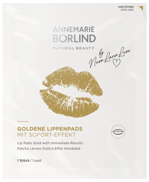 Annemarie Börlind Goldene Lippenpads mit Sofort-Effekt